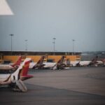 Airplanes at Delhi airport